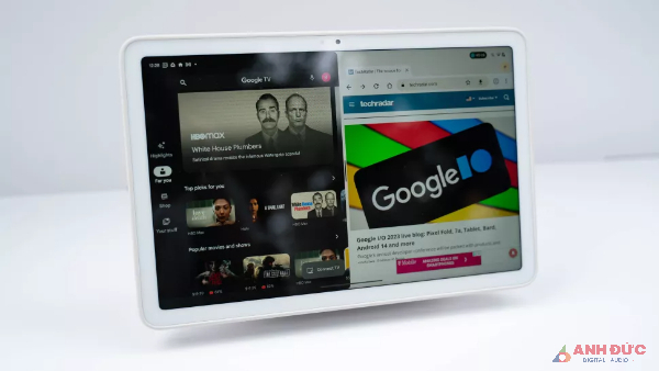 Google Pixel Tablet được làm bằng nhôm chất lượng cao có lớp phủ gốm nano