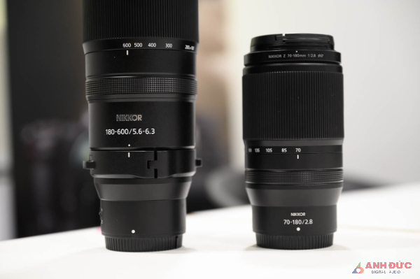 Nikon giới thiệu 2 ống kính NIKKOR Z 180-600mm F5.6-6.3 VR và NIKKOR Z 70-180mm F2.8
