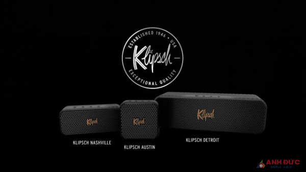 Klipsch giới thiệu 3 dòng loa Bluetooth mới: Austin, Nashville và Detroit