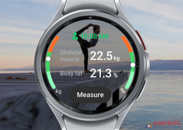 Galaxy Watch 6 có tính năng phân tích thành phần cơ thể thông qua công nghệ phân tích trở kháng điện sinh học