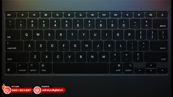 Bàn phím Magic Keyboard mới bổ sung của hàng phím chức năng dọc phía trên