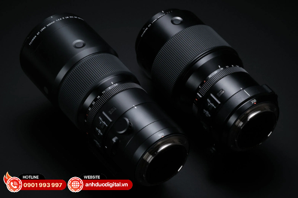 GF 500mm f/5.6 tương đối nhỏ và nhẹ khi so sánh với ống kính GF 250mm f/4